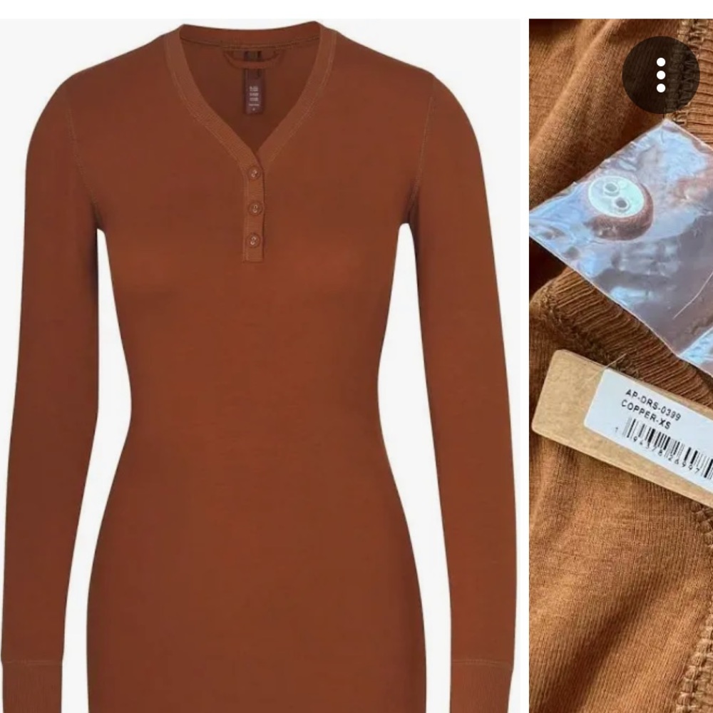 Skims Copper Sleep Henley